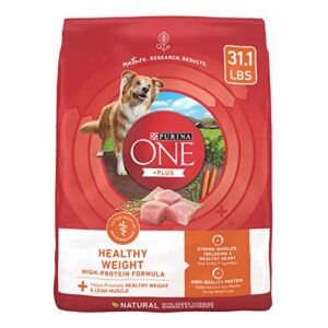 purina one plus healthy weight high-protein dog food dry formula – 31.1 lb. bag