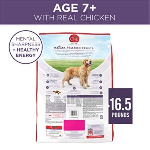 Purina ONE High Protein Dry Senior Dog Food Plus Vibrant Maturity Adult 7 Plus Formula - 16.5 lb. Bag