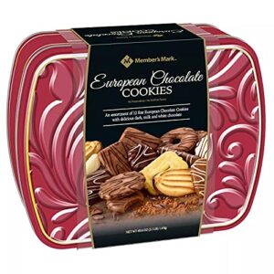member’s mark european chocolate cookie product of germany net wt (49.4 oz)-set of 2