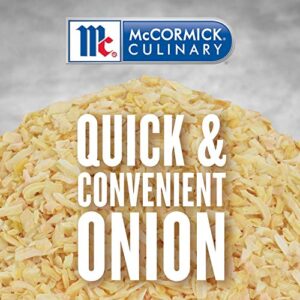 McCormick Culinary Minced Onion, 17 oz - One 17 Ounce Container of Dried Minced Onion Flakes, Perfect for Soups, Sauces, Meatballs, Relishes and Casseroles