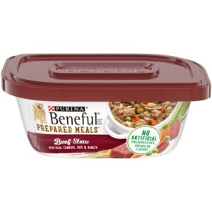 Purina Beneful High Protein, Gravy Wet Dog Food, Prepared Meals Beef Stew - (8) 10 oz. Tubs