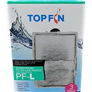 Top Fin Silenstream PF-L Refill for PF20, PF30, PF40 and PF75 Power Filters 6.5in x 4.5- (3 Count)