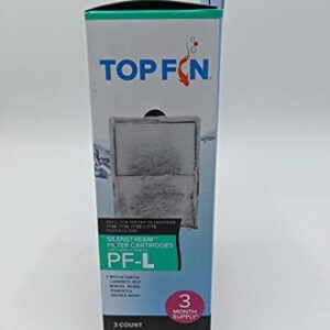 Top Fin Silenstream PF-L Refill for PF20, PF30, PF40 and PF75 Power Filters 6.5in x 4.5- (3 Count)