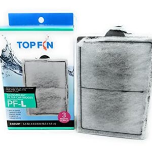 Top Fin Silenstream PF-L Refill for PF20, PF30, PF40 and PF75 Power Filters 6.5in x 4.5- (3 Count)