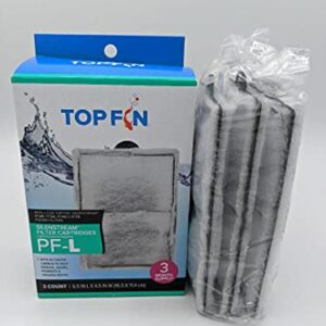 Top Fin Silenstream PF-L Refill for PF20, PF30, PF40 and PF75 Power Filters 6.5in x 4.5- (3 Count)