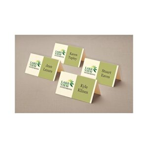 Avery Printable Small Tent Cards with Sure Feed Technology, 2” x 3.5”, Ivory, 160 Blank Place Cards for Laser or Inkjet Printers (05913) & Printable Business Cards, Inkjet Printers, 90 Cards, 2 x 3.5