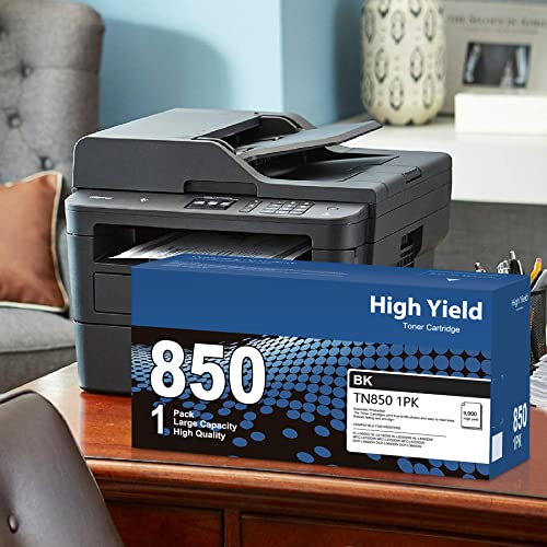 TN850 High Yield Toner Cartridge, TN-850 High-yield Black Toner Cartridge, TN-850BK Replacement for Brother TN850 HL-L6200DW MFC-L5850DW MFC-L5900DW MFC-L5700DW HL-L5200DW MFC-l5800DW, TN850 1PK