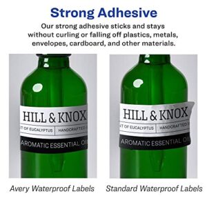 Avery Durable Waterproof Rectangle Labels with Sure Feed, 1.5" x 3.75", 1,000 Oil and Tear-Resistant Waterproof Labels, Print-to-The-Edge, Laser/Pigment-Based Inkjet Printable Labels