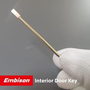 Bathroom/Beddrooom Door Key Emergency Key, Interior Door Key Replacement Solid Key for Interior Door - 6 Pack