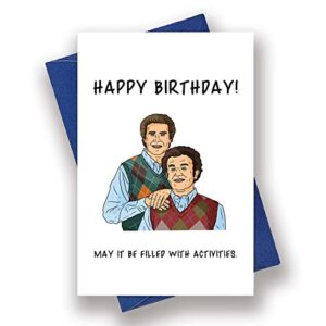 step bros birthday card, funny birthday card, comedy bday greeting card, best friends birthday card…