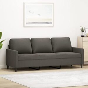 vidaxl 3-seater sofa dark gray 70.9″ velvet