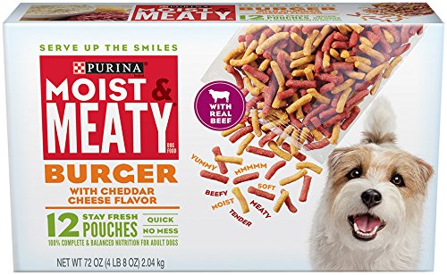 Purina Moist & Meaty Burger With Cheddar Cheese Flavor Adult Dry Dog Food