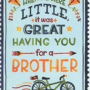 RSVP Birthday Greeting Card for Brother: When We Were Little : Kites and Bicycle by Becca Cahan