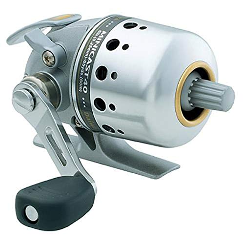 Daiwa Minicast MC40, 4.1: Gear Ratio, BU Bearings, 16.10" Retrieve Rate, Right Hand,Silver