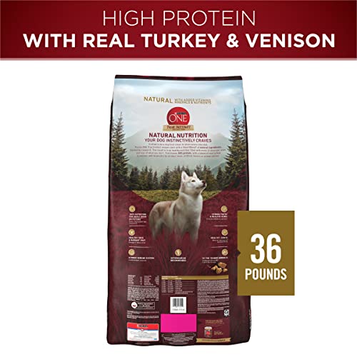 Purina ONE True Instinct With A Blend Of Real Turkey and Venison Dry Dog Food - 36 lb. Bag