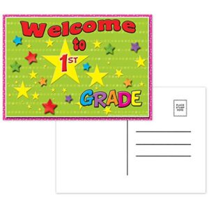 top notch teacher products top5117 welcome to 1st grade postcards, 4.1″ wide, 6″ length, 0.4″ height (30 per package)