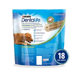 Purina DentaLife Made in USA Facilities Large Dog Dental Chews, Daily - 18 ct. Pouch