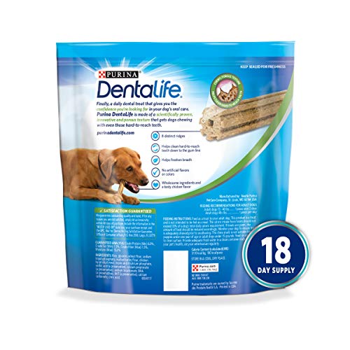 Purina DentaLife Made in USA Facilities Large Dog Dental Chews, Daily - 18 ct. Pouch