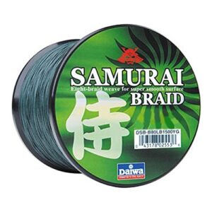 daiwa dsb-b55lb300yg samurai braid, green