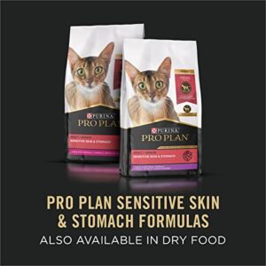 Purina Pro Plan Sensitive Skin and Sensitive Stomach Cat Food Wet Pate, Grain Free Chicken Entree - (24) 3 oz. Cans