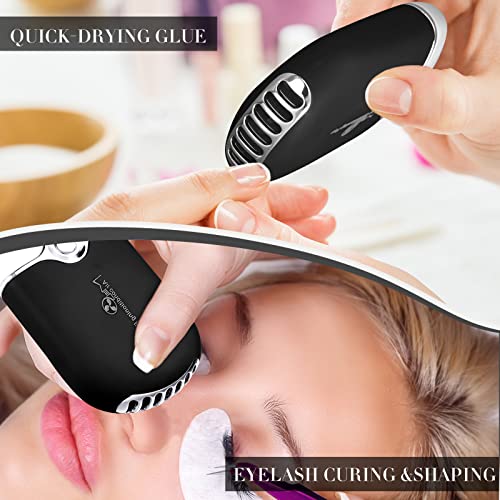 3 Pieces USB Mini Portable Fans Rechargeable Electric Handheld Air Conditioning Lash Shampoo Brushes Nose Blackhead Facial Cleaning Brush Plastic Wash Bottle (Black and White)