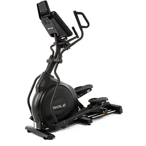 SOLE Fitness E55 (2017 Model Blowout Sale) Indoor Elliptical, Home and Gym Exercise Equipment, Smooth and Quiet, Versatile for Any Workout, Bluetooth and USB Compatible