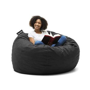 Big Joe Fuf Large Foam Filled Bean Bag Chair with Removable Cover, Black Lenox, 4ft Big & Fuf Large Foam Filled Bean Bag Chair with Removable Cover, Cobalt Lenox, 4ft Big