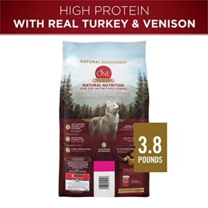 Purina ONE High Protein, Natural Dry Dog Food, True Instinct With Real Turkey & Venison - (4) 3.8 lb. Bags