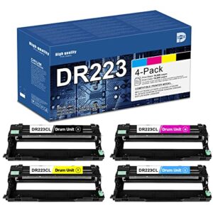 dophen 4-pack dr223cl drum unit compatible (1black/1magenta/1yellow/1cyan) dr223cl drum set replacement for brother mfc-l3770cdw l3750cdw hl-3210cw 3270cdw dcp-l3510cdw l3550cdw printer
