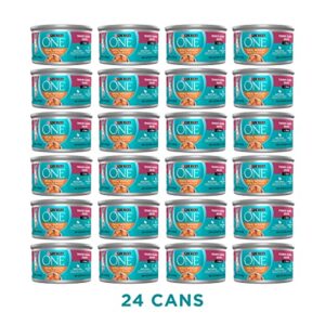 Purina ONE Natural Weight Control Wet Cat Food, Ideal Weight Tender Salmon Recipe - (24) 3 Oz. Pull-Top Cans