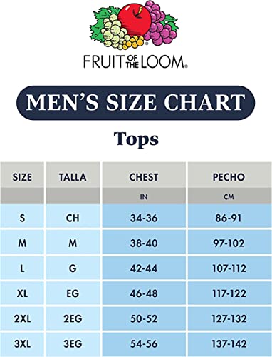 Fruit of the Loom Men's Stay Tucked Crew T-Shirt - X-Large - White (Pack of 6)