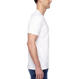 Fruit of the Loom Men's Stay Tucked Crew T-Shirt - X-Large - White (Pack of 6)