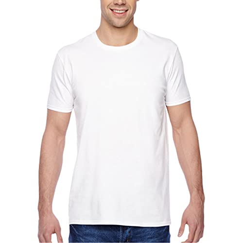 Fruit of the Loom Men's Stay Tucked Crew T-Shirt - X-Large - White (Pack of 6)