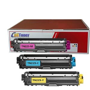 calitoner compatible laser toner cartridges replacement brother tn221 tn225 for brother mfc-9130cw, mfc-9330cdw, mfc-9340cdw, hl-3140cw, hl-3170cdw printer- (3 pack)