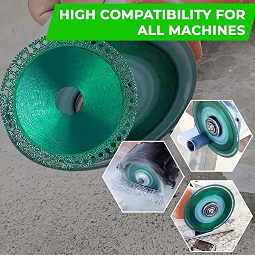 Indestructible Disc 2.0 - Cut Everything in Seconds, Indestructible Disc for Angle Grinder, 4" x 1/25" x 4/5” Diamond Cutting Wheels for Smooth Cutting, Chamfering, Grinding of All Materials (3-Pack)
