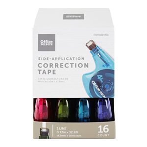 office depot® brand side-application correction tape, 1 line x 392″, pack of 16 cartridges