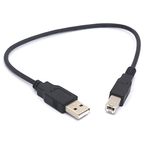 OpenII Short USB Printer Cable, USB 2.0 A Male to B Male Scanner Cord for HP, Cannon, Brother, Xerox, Samsung and More (20cm)