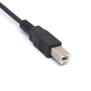 OpenII Short USB Printer Cable, USB 2.0 A Male to B Male Scanner Cord for HP, Cannon, Brother, Xerox, Samsung and More (20cm)