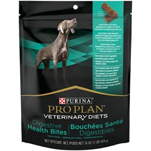 purina pro plan veterinary diets digestive health bites dog treats – (5) 16 oz. pouches