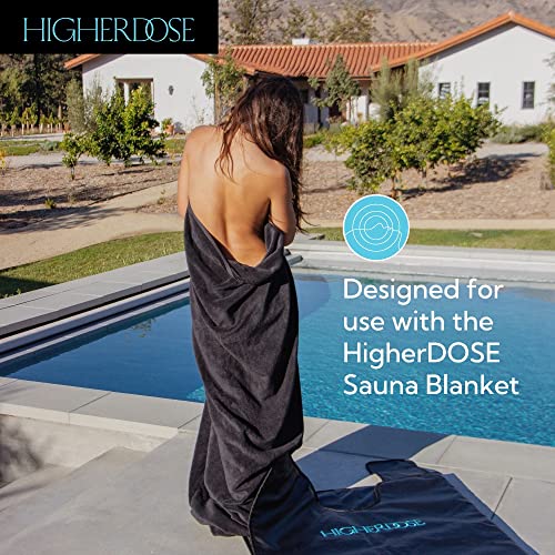 HigherDOSE Sauna Blanket Towel Insert - Reusable, Absorbent, and Machine-Washable Insert Towel for Sauna Blanket - 30 x 69 inches