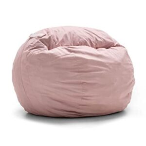 big joe fuf medium foam filled bean bag chair with removable cover, desert rose lenox, 3ft big