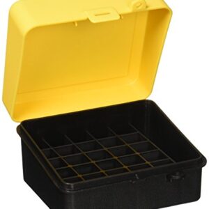 Plano Shot Shell Box 20 Gauge, Black, Plastic Ammo Storage Crate, Shotgun Shell Case Can, Small Ammo Box with Dependable Closures and Deep Individual Slots, Holds Up to 25 Rounds
