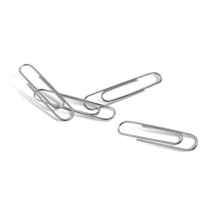 Office Depot® Brand Paper Clips, No. 1 Regular, Silver, 100 Clips Per Box, Pack Of 10 Boxes