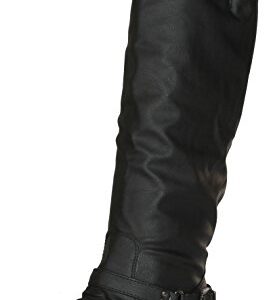 TOP Moda Women's Coco 1 Knee High Riding Boot (12, Premium Midnight Black)