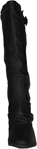 TOP Moda Women's Coco 1 Knee High Riding Boot (12, Premium Midnight Black)