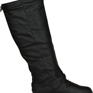 TOP Moda Women's Coco 1 Knee High Riding Boot (12, Premium Midnight Black)