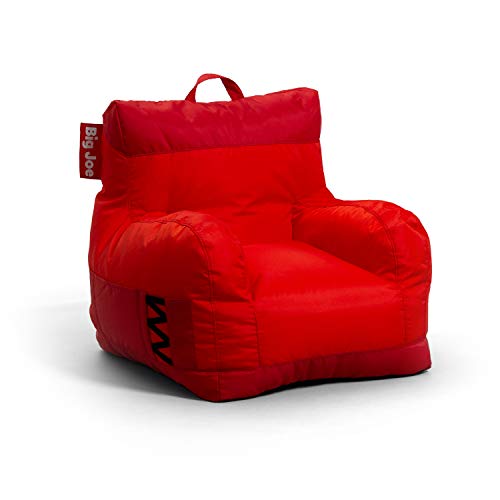 Big Joe Dorm Bean Bag Chair with Drink Holder and Pocket, Sapphire Smartmax, 3ft & Dorm Bean Bag Chair with Drink Holder and Pocket, Two Tone Red Smartmax, 3ft