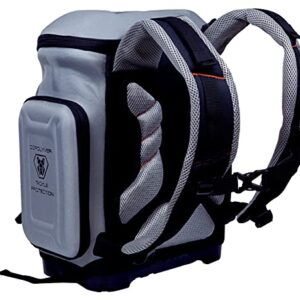 Plano Atlas 3700 Tackle Fishing Backpack, Gray EVA Material, Includes 3 3750 StowAway Utility Boxes for Worms, Lures, & Baits, Waterproof & Non-Skid Base