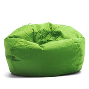 Big Joe Classic Bean Bag Chair, Spicy Lime Smartmax, 2ft Round & Bean Refill 2Pk Polystyrene Beans for Bean Bags or Crafts, 100 Liters per Bag