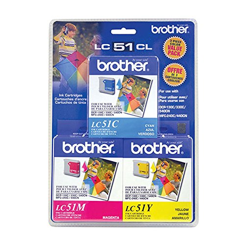 Brother FAX 2480C 3-Pack Combo Pack Ink Standard Yield (3x 400 Yield)(C/M/Y)